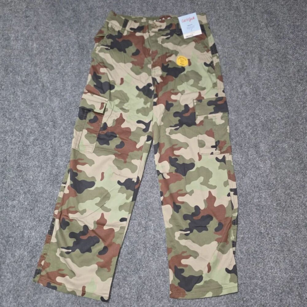 Boys Cat & Jack Camo Pants Size M 8